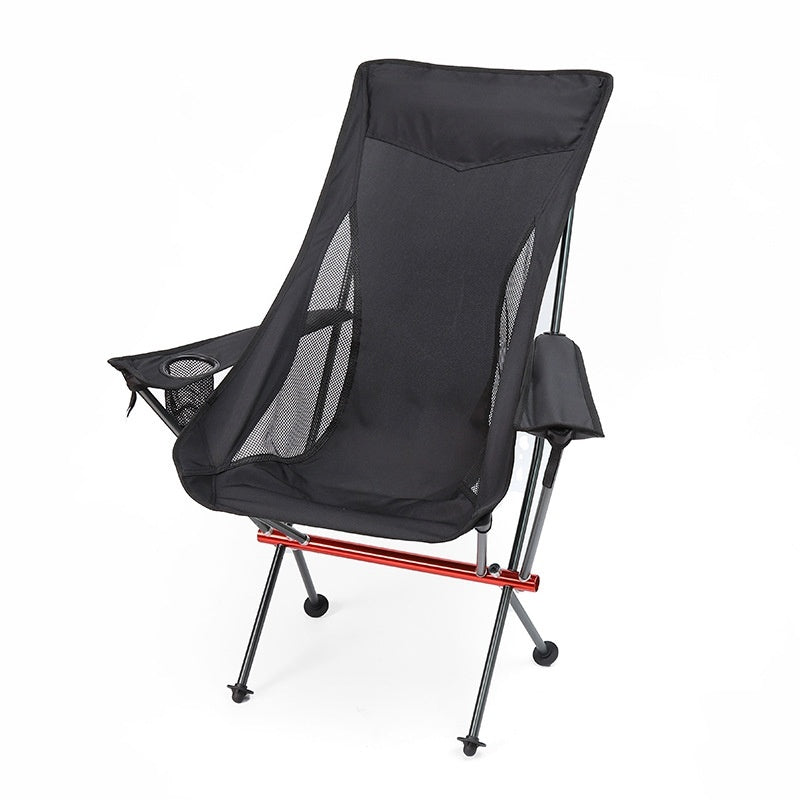 Chair - Deluxe High back & Armrests. Folding camping moon chair