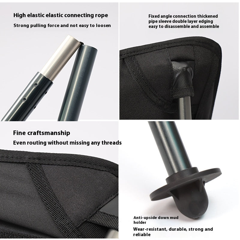 Chair - Deluxe High back & Armrests. Folding camping moon chair