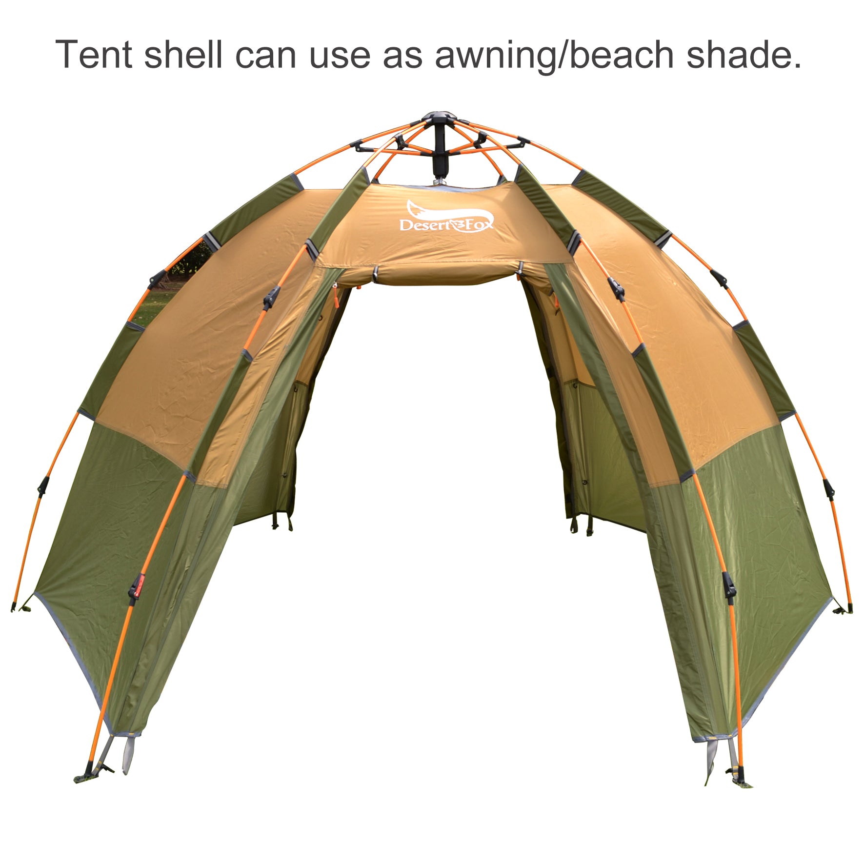 Tent - 6 Man large Hexagonal, Fast & Easy, Automatic Setup