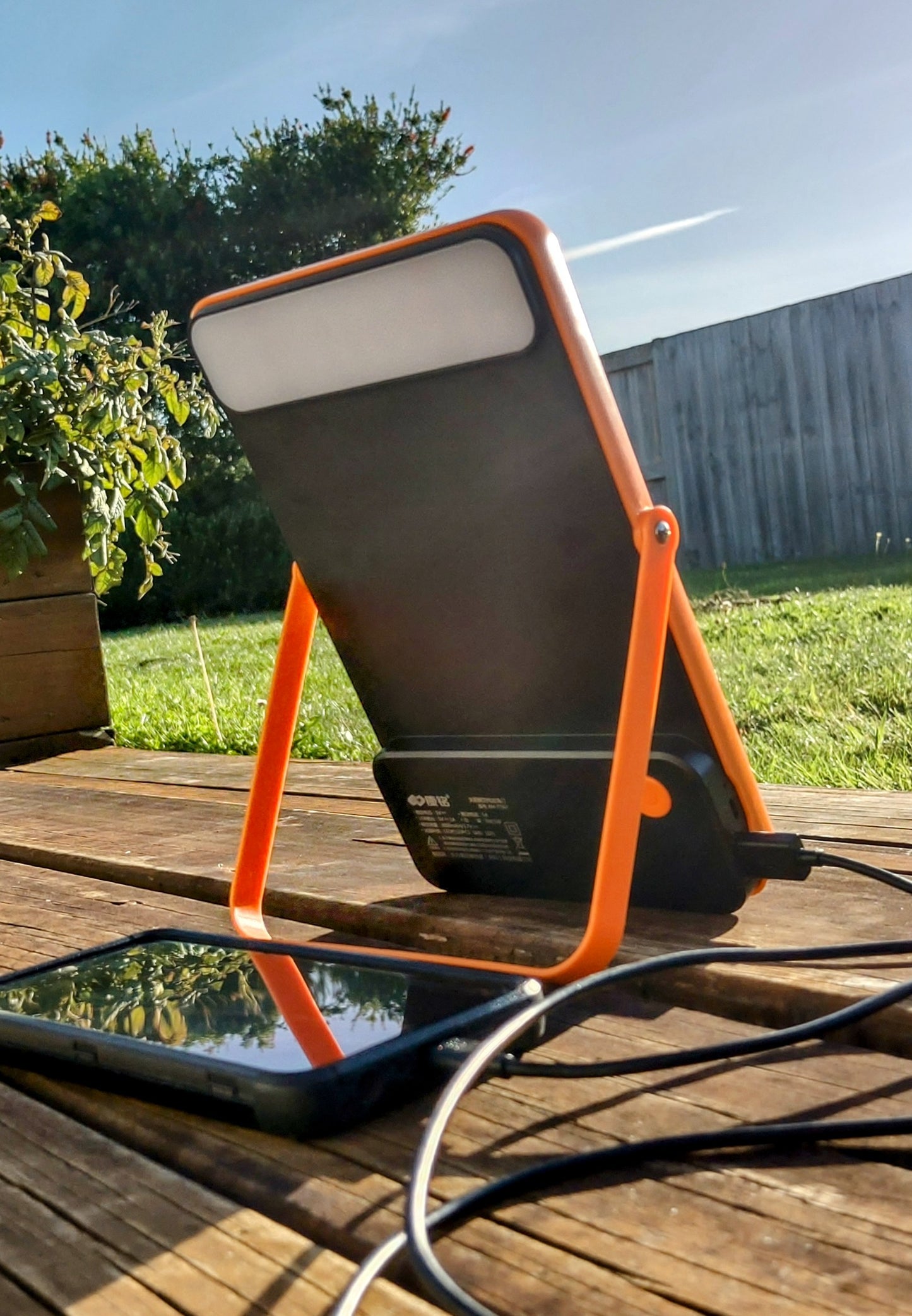 Torch - Large Solar panel, outdoor light & Power bank