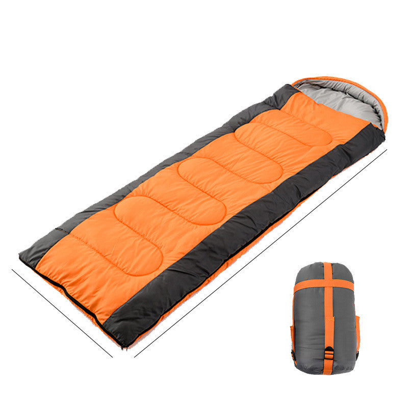 Sleeping bags - Zip together & Multiple temperature ranges Orange - Left Zipper